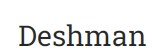 Deshman