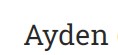 Ayden