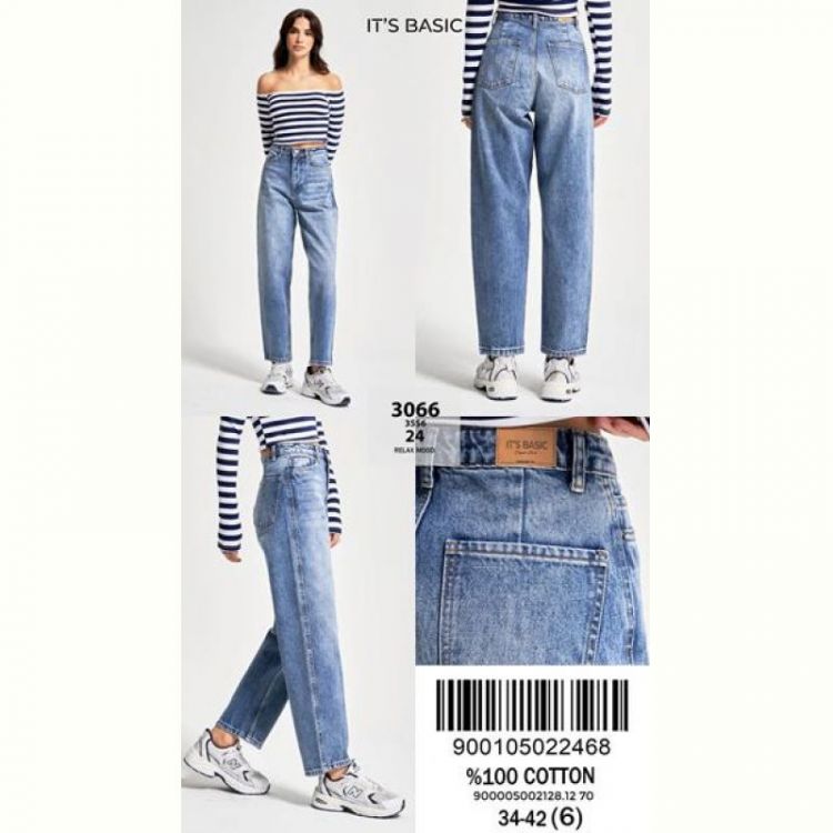 Купить Джинсы Maxim Jeans 3066-24 l.blue на obuv-plus.com.ua
