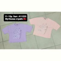 Купить Футболка AMZ 11223 lilac на obuv-plus.com.ua