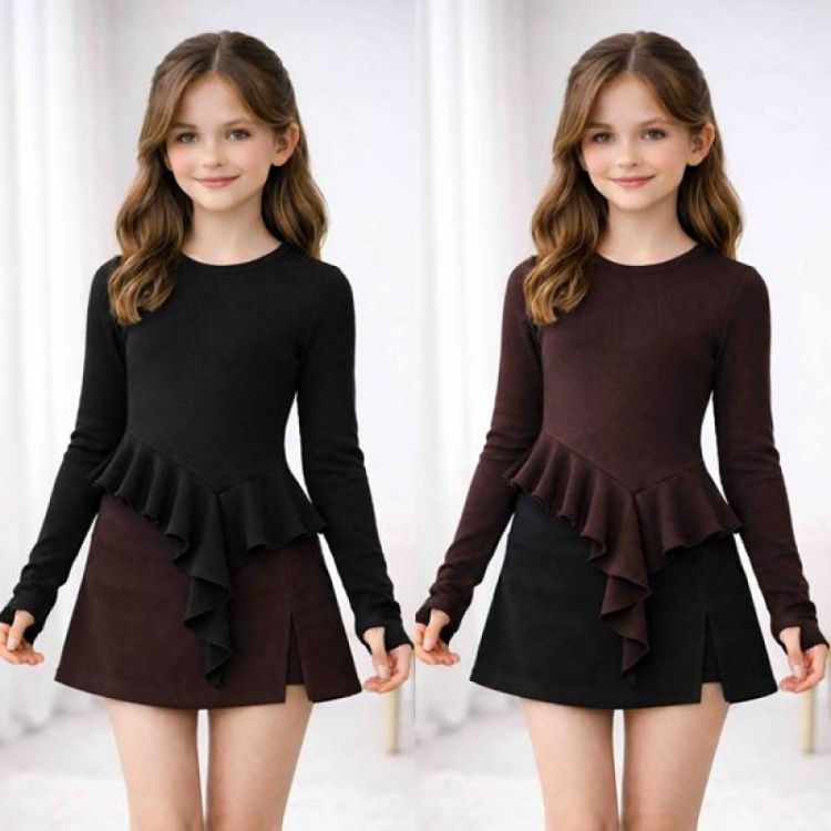 Купить Юбка-шорты Karolina KR552 brown на obuv-plus.com.ua