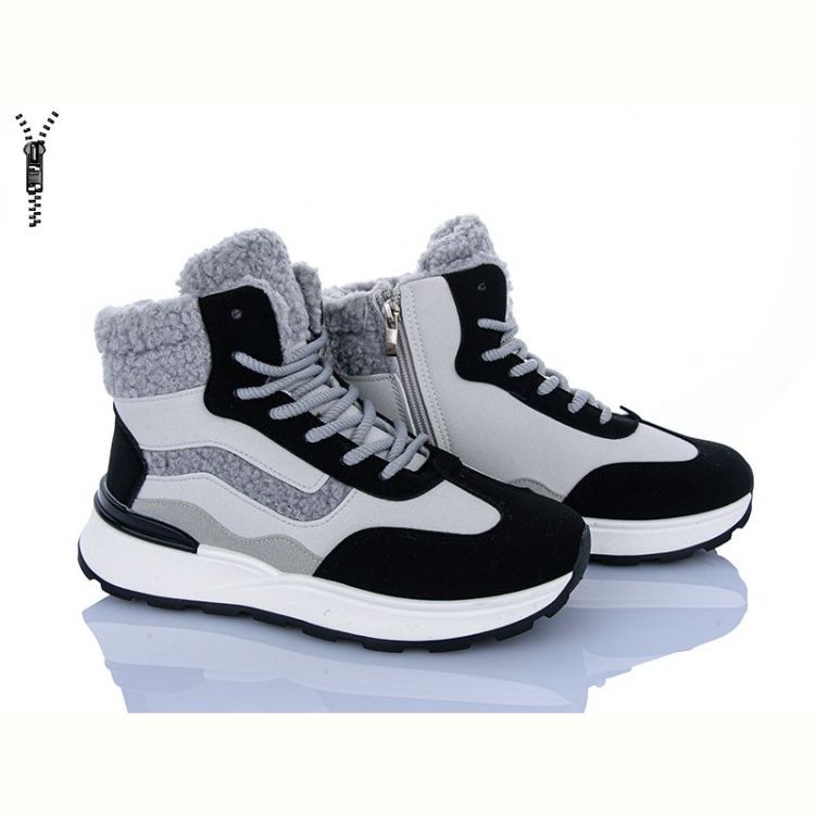 Купить Ботинки Baolikang 8712 grey-black на obuv-plus.com.ua