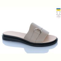 Купить Шлепанцы Sali 4415 капучино к чор-п. на obuv-plus.com.ua