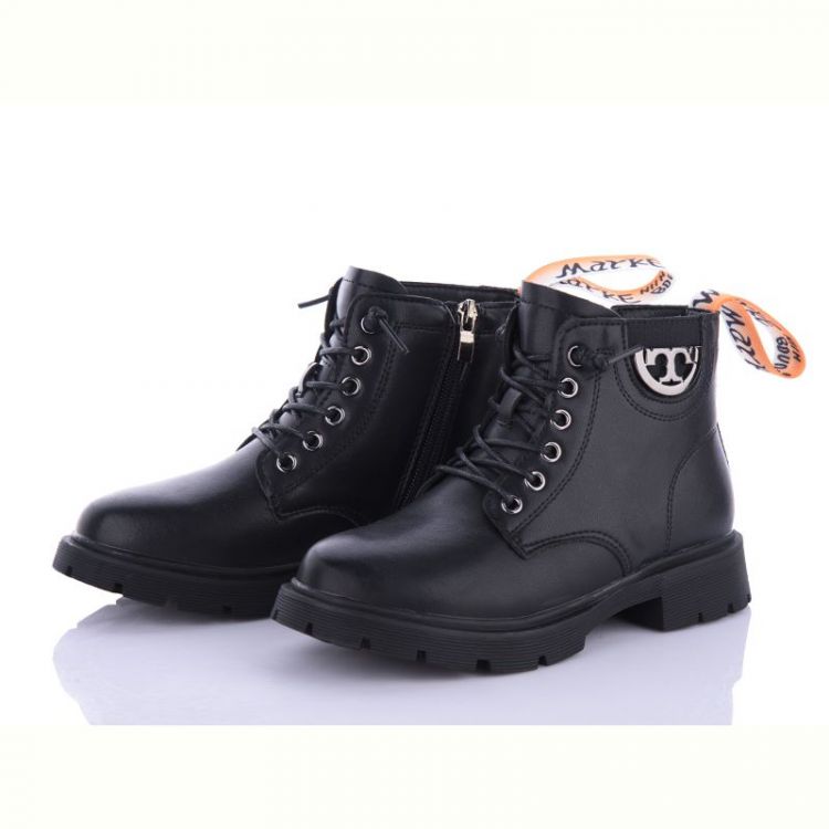 Купить Ботинки Angel Y106-7603 black-orange на obuv-plus.com.ua