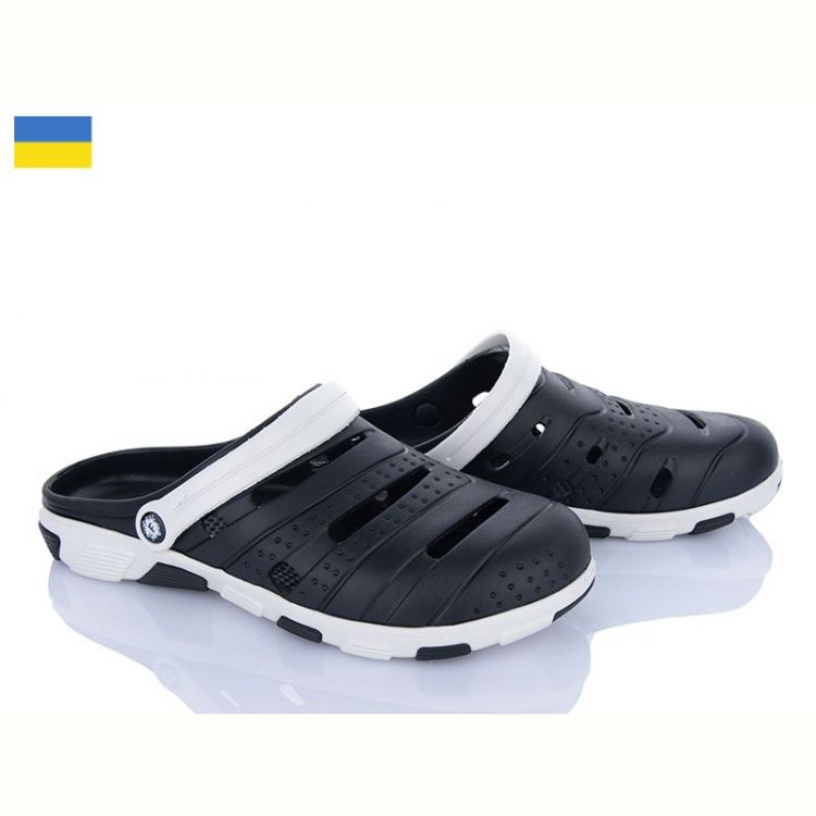 Купить Кроксы Inblu Форсаж чорний-сірий на obuv-plus.com.ua