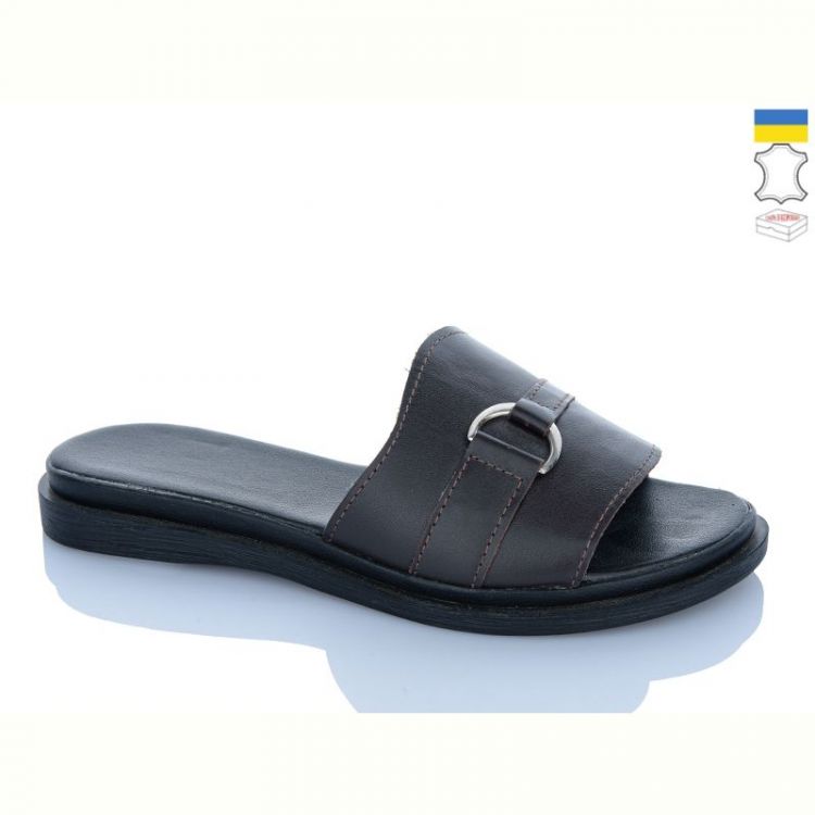 Купить Шлепанцы Sali 4415 шоколад к чор-п. на obuv-plus.com.ua