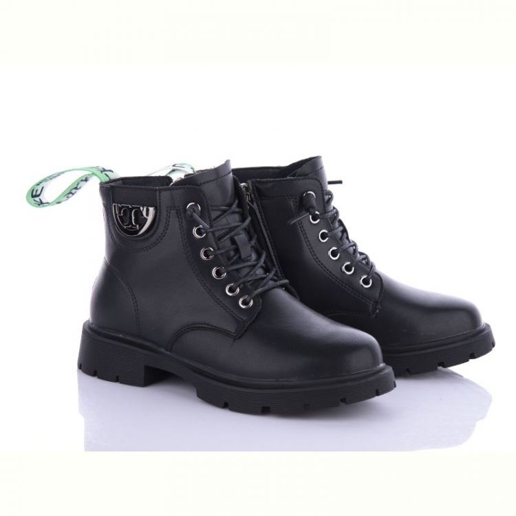 Купить Ботинки Angel Y106-7603 black-green на obuv-plus.com.ua