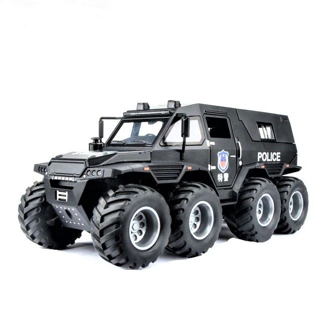 Купить G458837-DC32452 1:32 SHAMAN POLICE CAR, 8x8 ATV, броньована модель автомобіля, підсвічування фар, реалістичні звуки на obuv-plus.com.ua