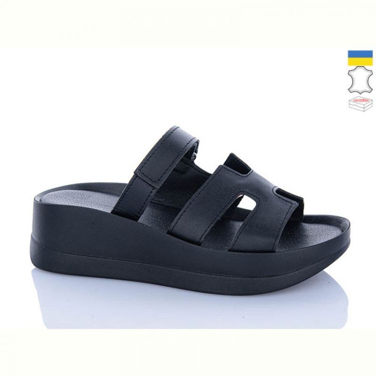 Купить Шлепанцы Garti 0193 чорний шк. на obuv-plus.com.ua