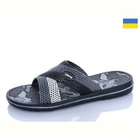 Купить Шлепанцы Olimp M203 чор-сірий на obuv-plus.com.ua