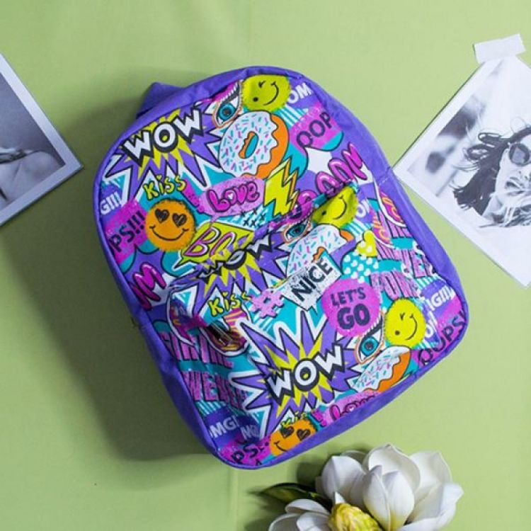 Купить Рюкзак Luna-bag 8826 purple-l.blue на obuv-plus.com.ua