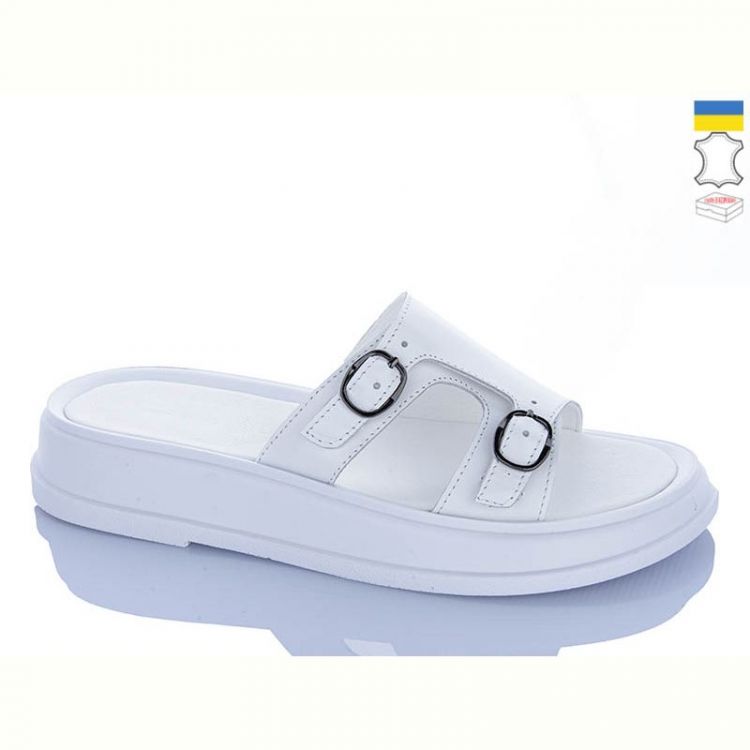 Купить Шлепанцы Sali 11 білий біл-п. на obuv-plus.com.ua