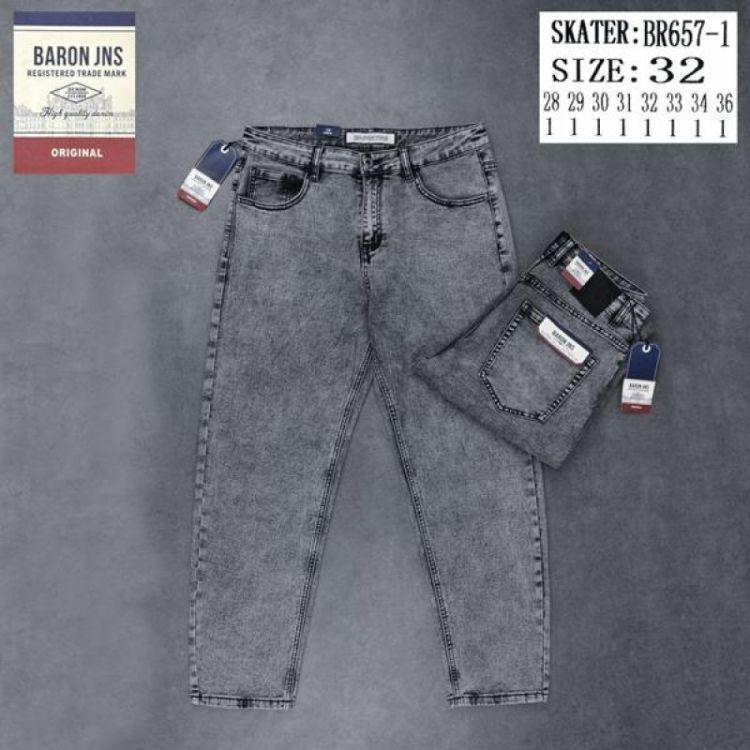 Купить Джинсы Baron Jeans BR657-1 grey на obuv-plus.com.ua