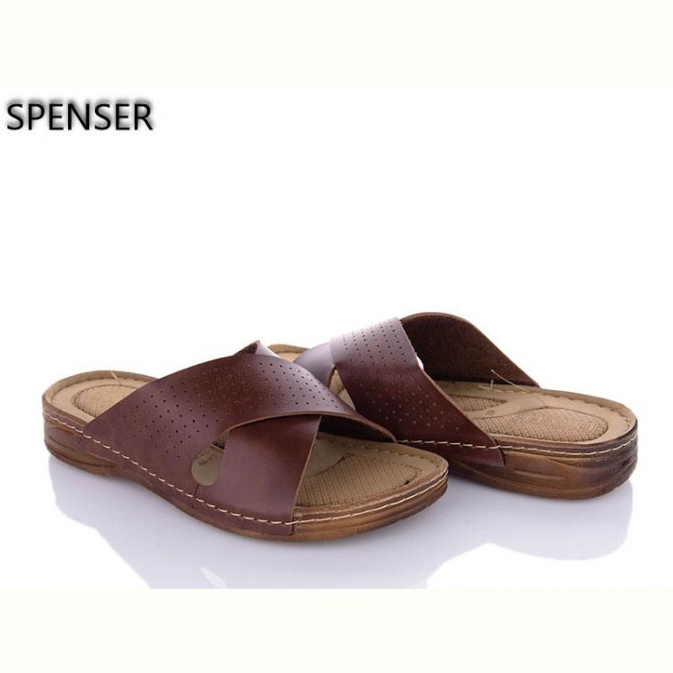 Купить Шлепанцы Spencer Лексус 01 коричневий на obuv-plus.com.ua