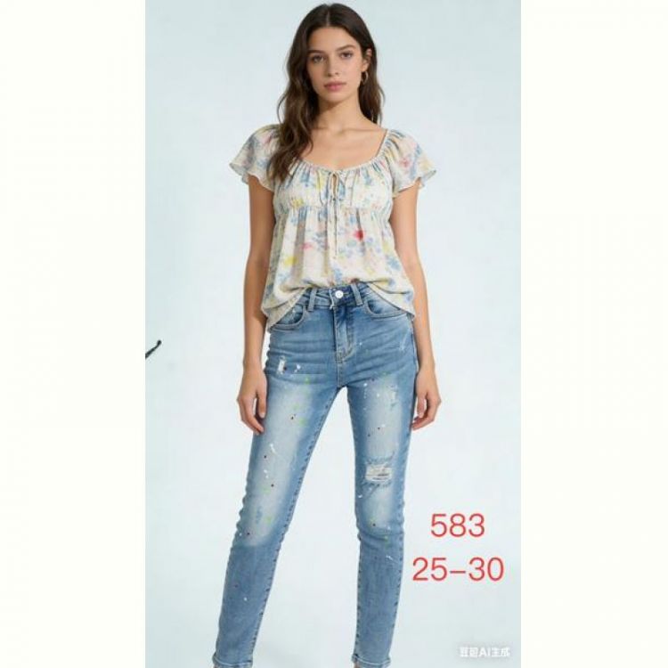 Купить Джинсы NewJeans 583 l.blue на obuv-plus.com.ua