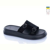 Купить Шлепанцы Sali 11 чорний з чор-п. на obuv-plus.com.ua