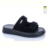 Купить Шлепанцы Garti 0115 чорний замш на obuv-plus.com.ua
