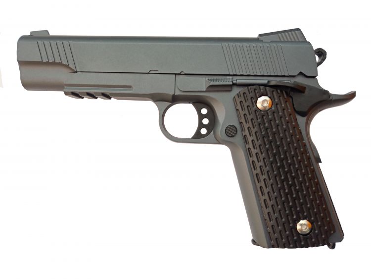 Купить Металевий пістолет VIGOR V13-Silver grey на obuv-plus.com.ua