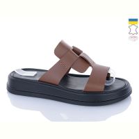 Купить Шлепанцы Sali 22160 карамель чор-п. на obuv-plus.com.ua