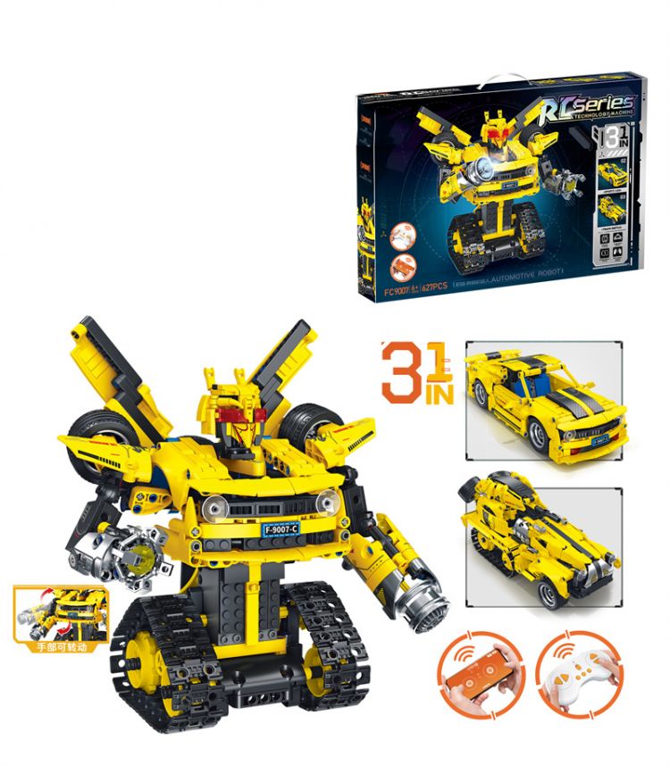 Купить Конструктор Робот-Трансформер на пульті керування Bumblebee 3в1 627 деталей G482923-fc9007 на obuv-plus.com.ua