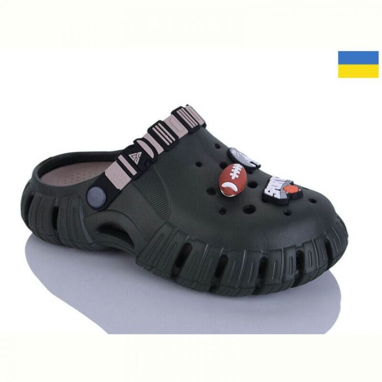 Купить Кроксы Demur 6770 хакі-беж на obuv-plus.com.ua
