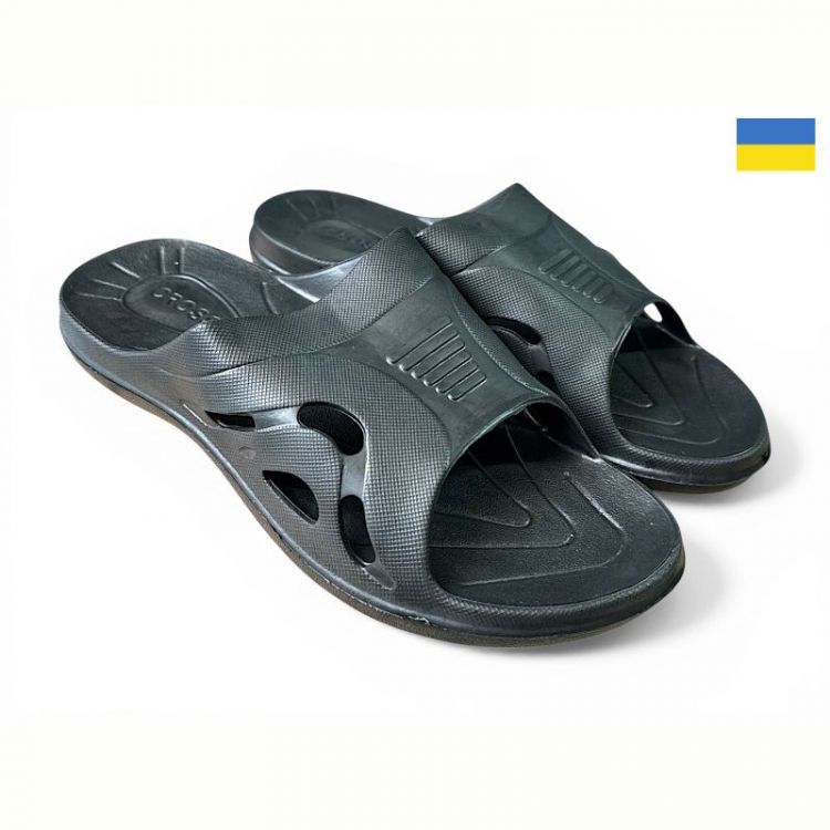 Купить Шлепанцы Cross Підкова чорний на obuv-plus.com.ua