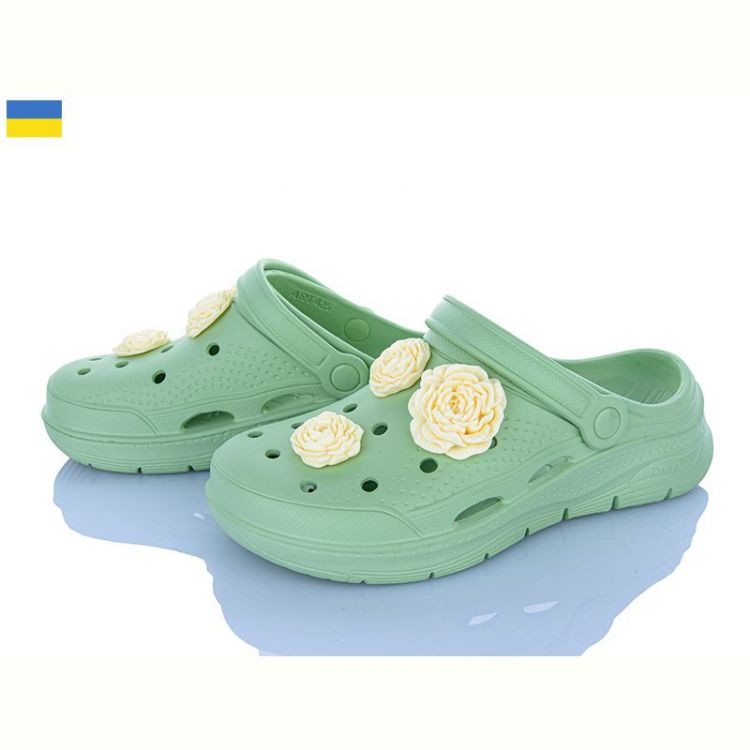 Купить Кроксы Golden Lion 411 фісташковий на obuv-plus.com.ua