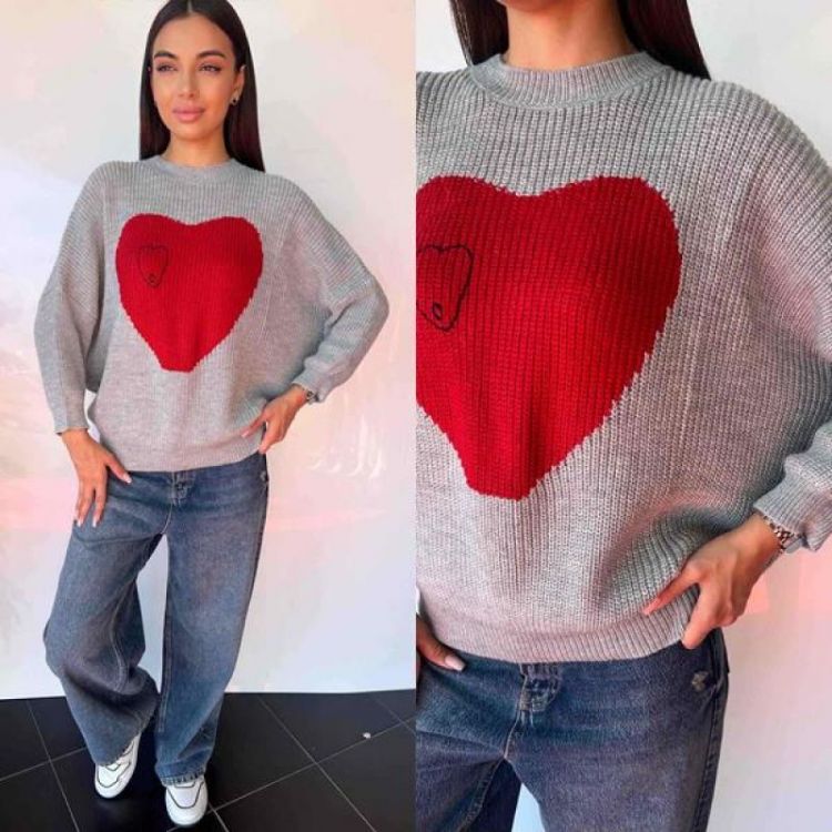 Купить Свитер i8denim Women TB101 grey на obuv-plus.com.ua