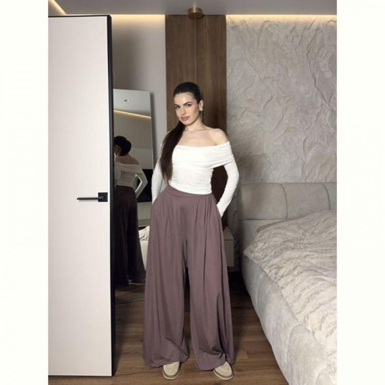Купить Штаны Arina 1713 brown на obuv-plus.com.ua