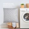 Купить Подушка для сна 70х70 см NORDIC COMFORT+ IDEIA чехол стеганный с молнией антиаллергенная серая на obuv-plus.com.ua