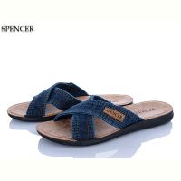 Купить Шлепанцы Spencer 0301 джинс синій батал на obuv-plus.com.ua