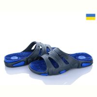 Купить Шлепанцы Golden Lion N16 чорний-синій на obuv-plus.com.ua