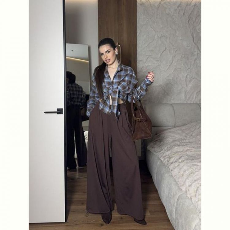 Купить Штаны Arina 1713 d.brown на obuv-plus.com.ua
