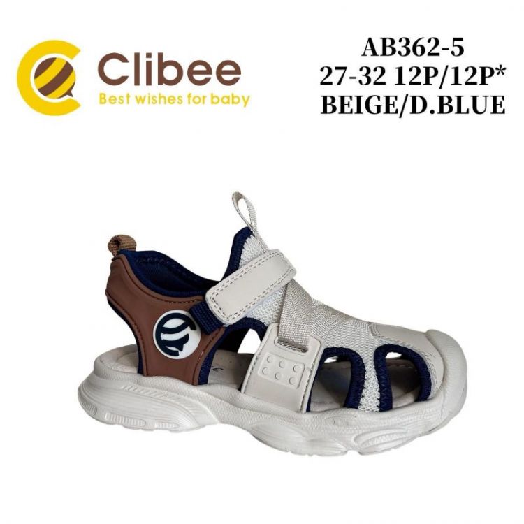 Купить Босоножки Clibee Ap-AB362-5 beige-d.blue на obuv-plus.com.ua