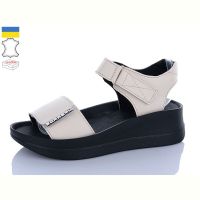 Купить Босоножки Sali 1706-2 бежевий чор-п. на obuv-plus.com.ua