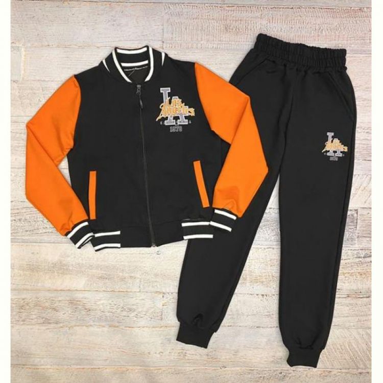 Купить Костюм спорт LiMa kids 2509 black-orange на obuv-plus.com.ua