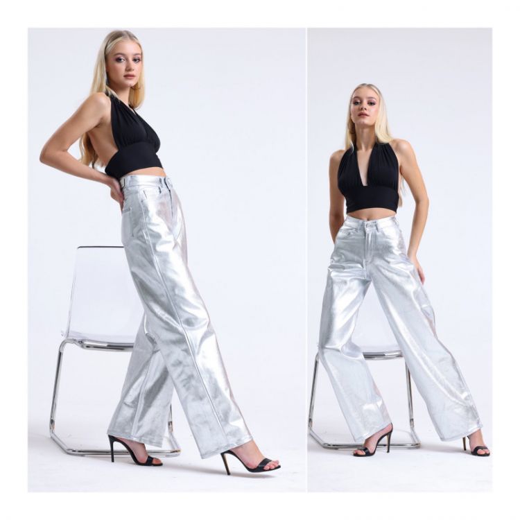Купить Джинсы i8denim Women 51677 silver на obuv-plus.com.ua