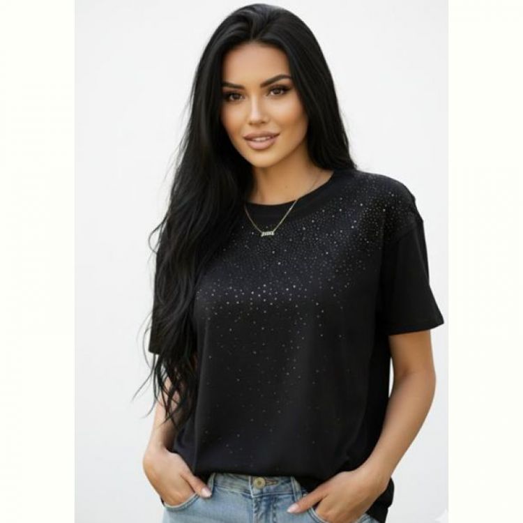 Купить Футболка Elena&Vika 26002 black на obuv-plus.com.ua