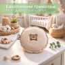 Купить Подушка грелка мини универсальная с семенами льна PAPAELLA 12 см с вышивкой беж на obuv-plus.com.ua