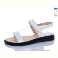 Купить Босоножки Sali 1108 білий чор-п. на obuv-plus.com.ua