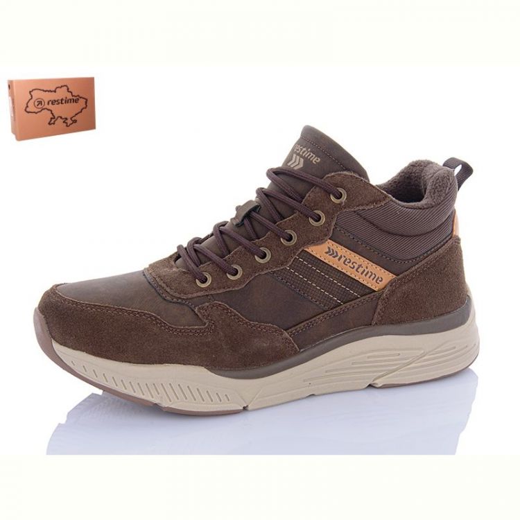 Купить Кроссовки Restime RMZ24237 brown на obuv-plus.com.ua