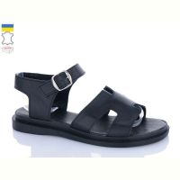 Купить Босоножки Garti 0194 чорний шкіра на obuv-plus.com.ua