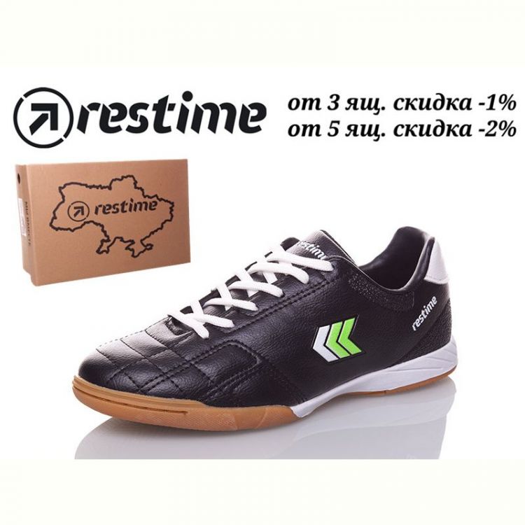 Купить Кеды Restime DWB19888 black-white-lime на obuv-plus.com.ua
