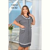 Купить Халат Anion 1321 white-black на obuv-plus.com.ua