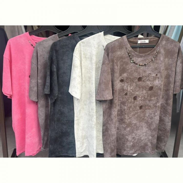 Купить Футболка Aidin-шик шок 8886-0 beige на obuv-plus.com.ua