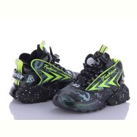 Купить Кроссовки Леопард G14-2 black-green на obuv-plus.com.ua