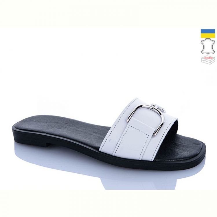 Купить Шлепанцы Garti 49 білий шк. на obuv-plus.com.ua