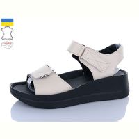 Купить Босоножки Sali 1707-2 бежевий чор-п. на obuv-plus.com.ua