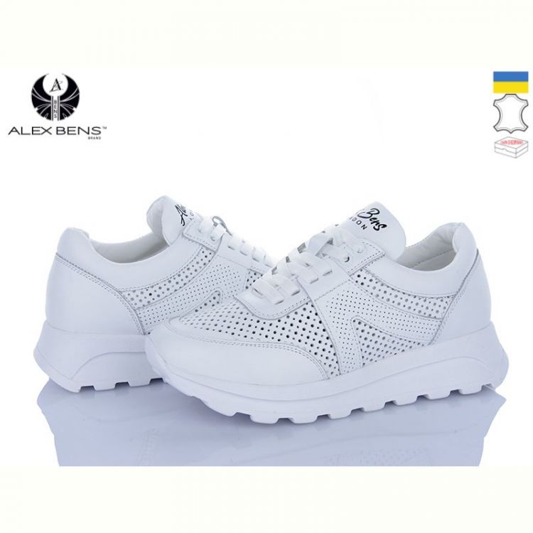 Купить Кроссовки Alex Bens 151010-4 білий на obuv-plus.com.ua