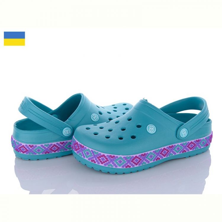 Купить Кроксы Golden Lion 422 аква на obuv-plus.com.ua